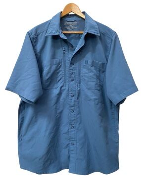 5.11 Tactical Men's Short Sleeve Work Shirt blue men's size Large